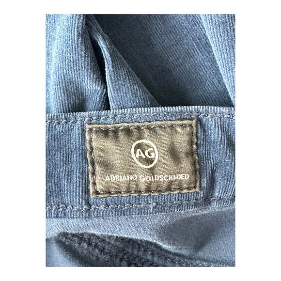 Adriano Goldschmied Pants Womens 27 Super Skinny Legging Ankle Blue Corduroy - Picture 6 of 9
